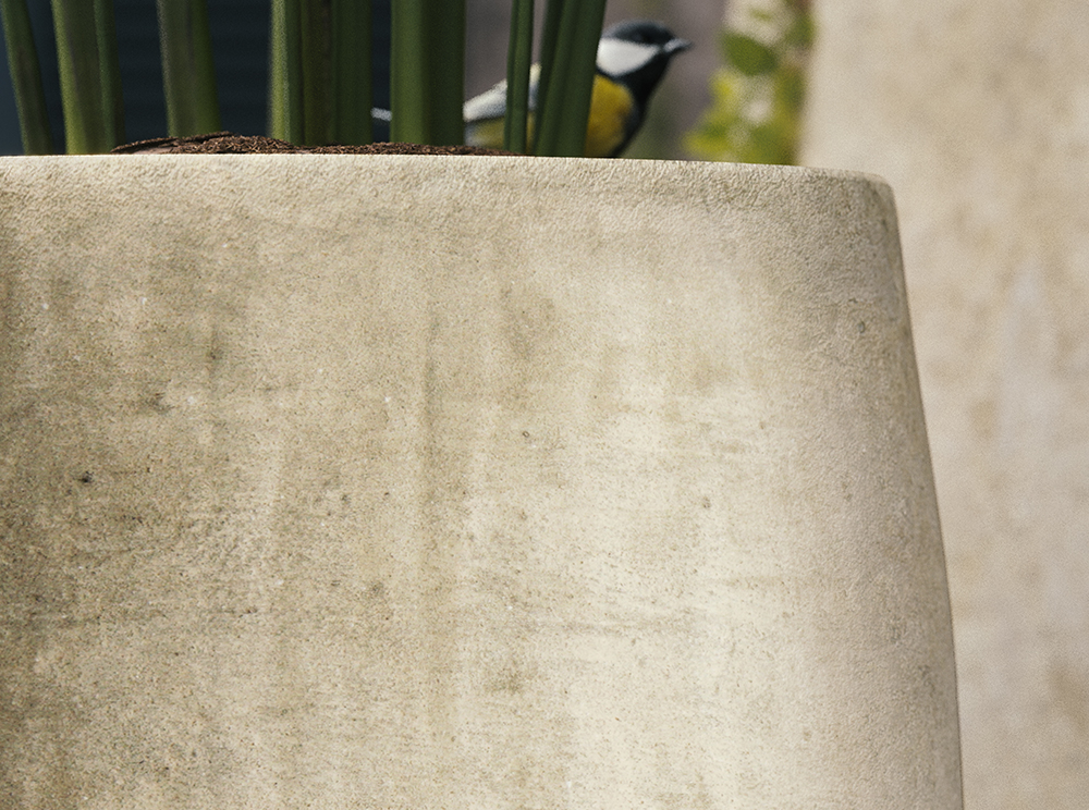 Pottery Pots Cement Bamboo