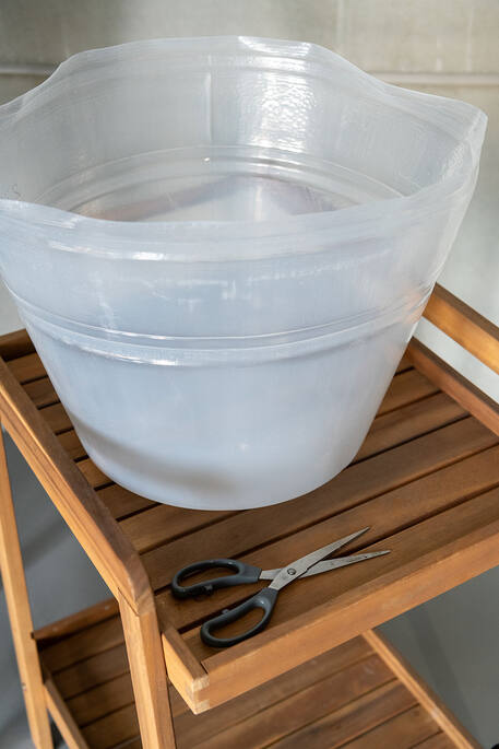 Plastic Pot Inserts, Transp. Ø25x15