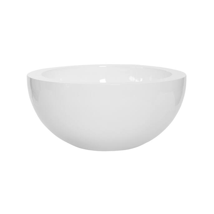 (S) Vic Bowl L, Glossy White