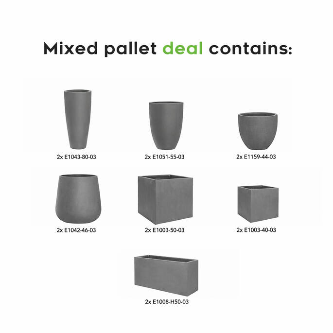 Mixed pallet deal Natural, Grey