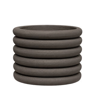 Milo Low L, Ribbed Brown