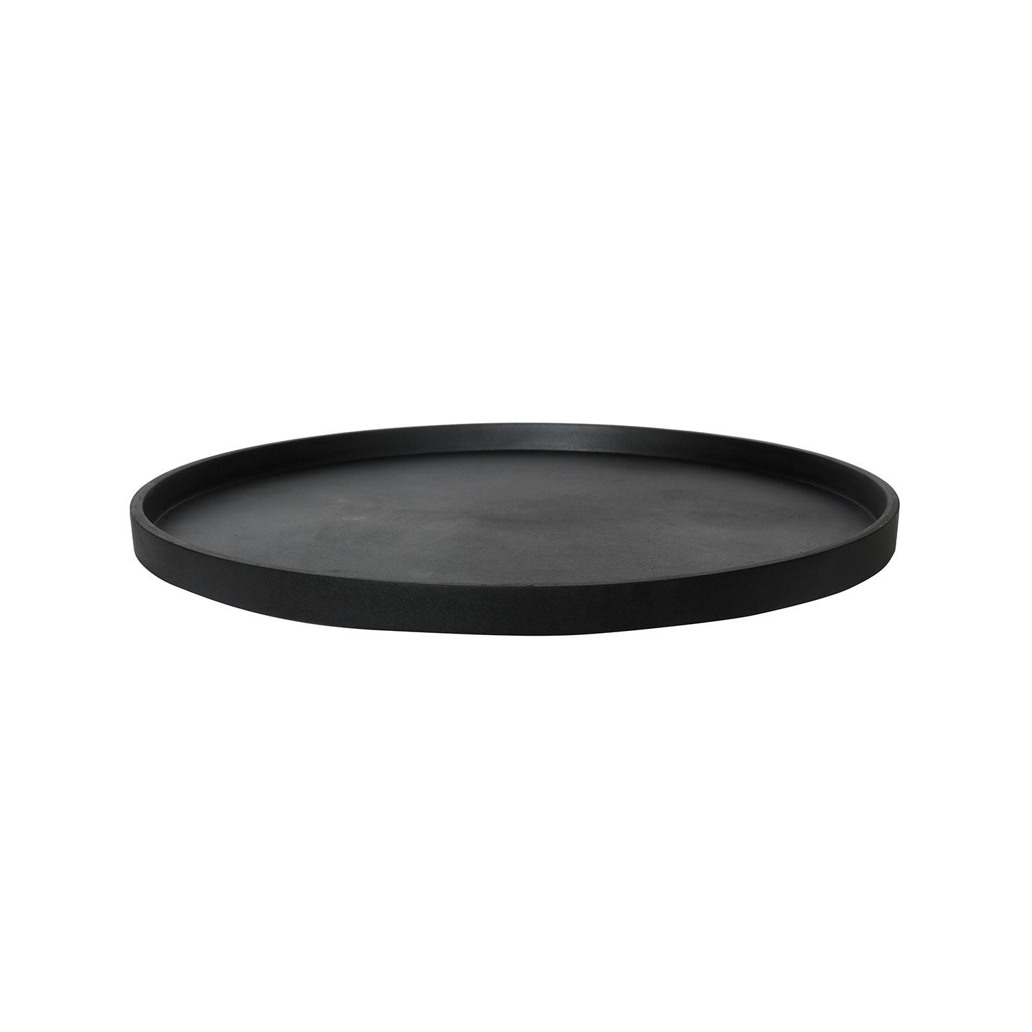Saucer Round L, Black